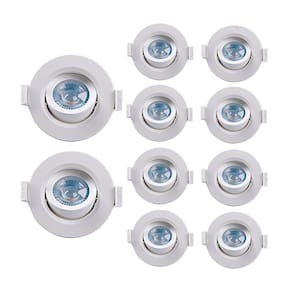 10 Spot De Led Embutir Alltop Mr11 Redondo 3w Bivolt Taschibra 6500k Luz Fria