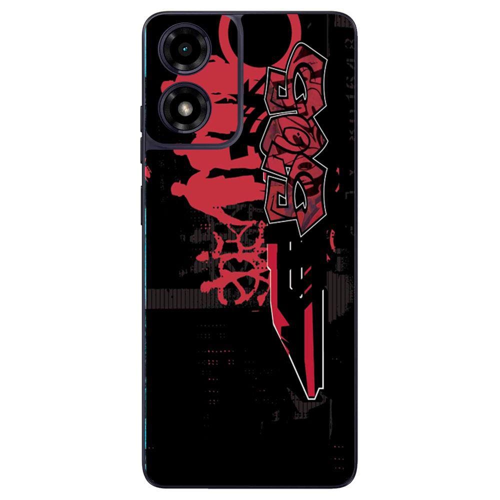Capa Adesivo Skin055 Verso Para Motorola Moto G04