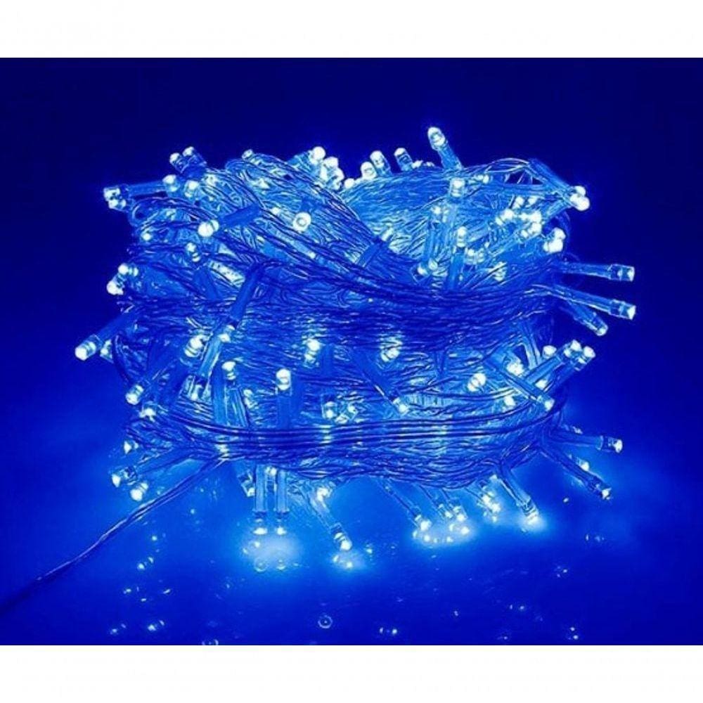 Pisca Cordão De Luz Fio De Luzes Led Azul 10 Metros 220v