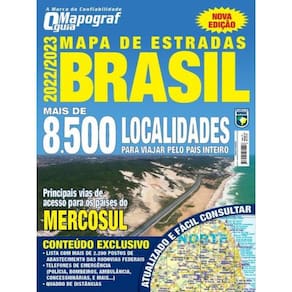 Mapa Mapograf Estradas Brasil - 2022/2023