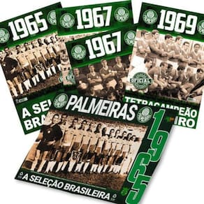 Palmeiras Coleção Oficial Histórica - 4 Pôsteres (Edições 5, 6, 7 E 8)