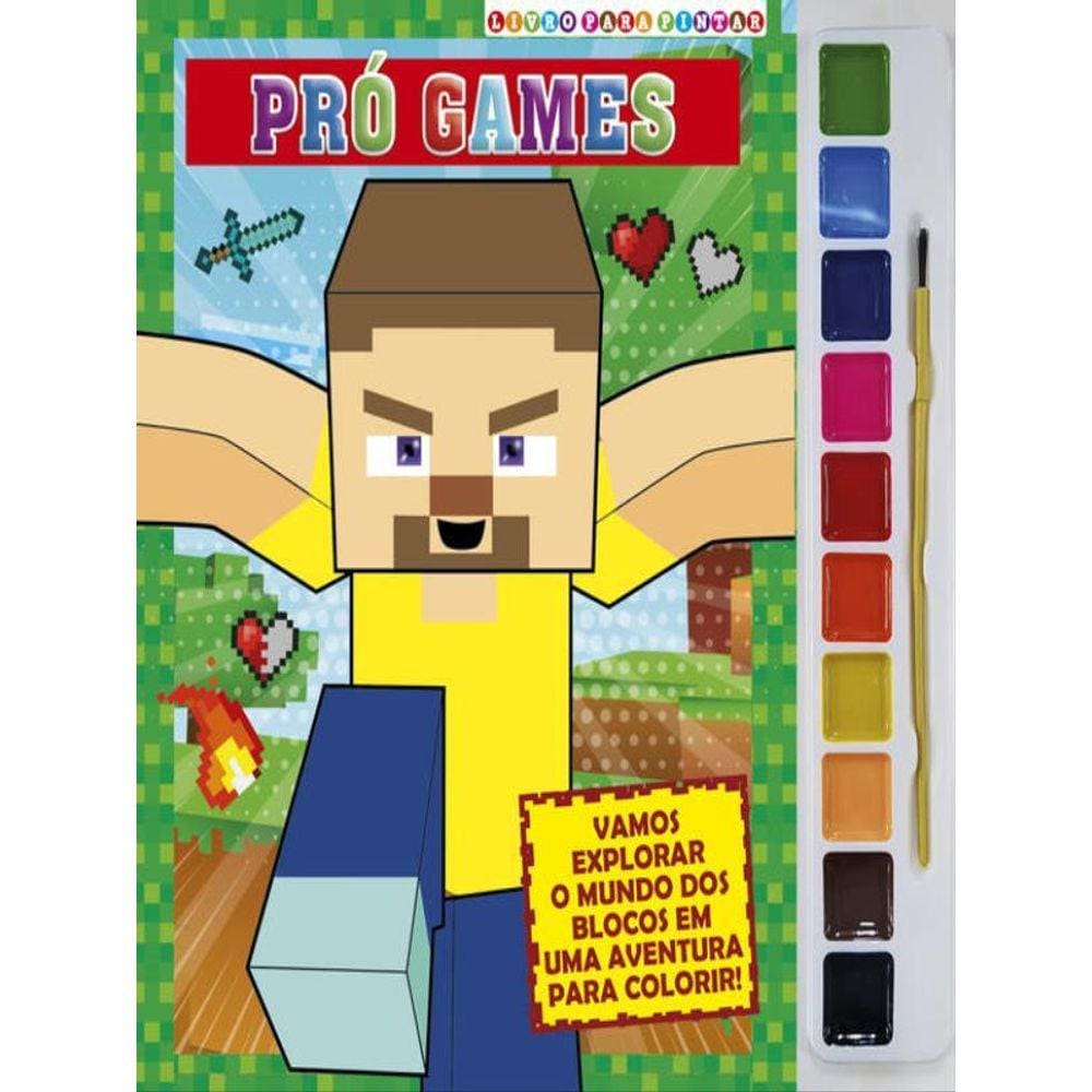 Pró-Games Livro Para Pintar Com Aquarela