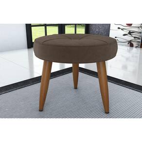 Puff Decorativo Havana Veludo Marrom E426 - Matrix