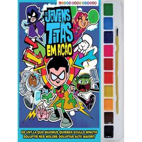 Jovens Titans Livro Para Pintar Com Aquarela