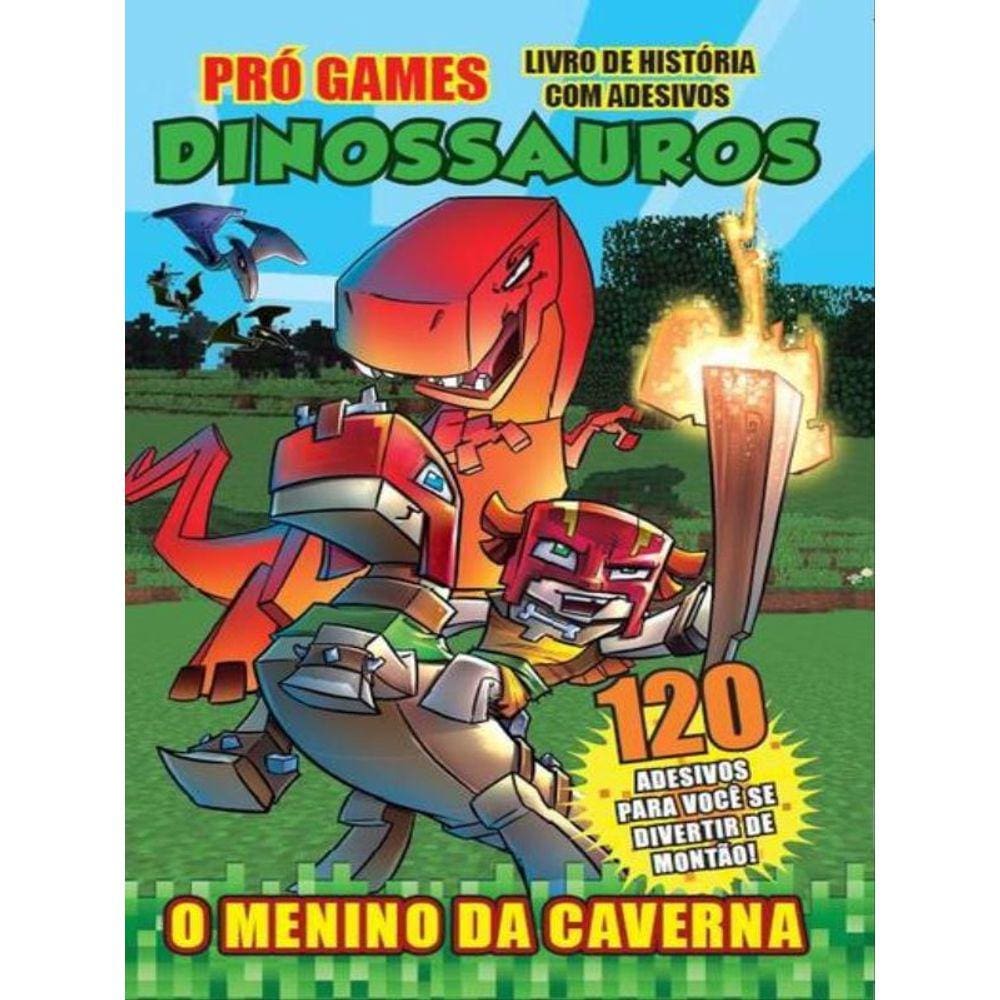 Livro De História Com Adesivos Dinossauros