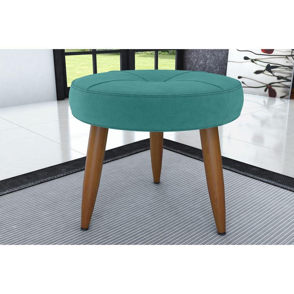 Puff Decorativo Havana Veludo Verde Menta E437 - Matrix