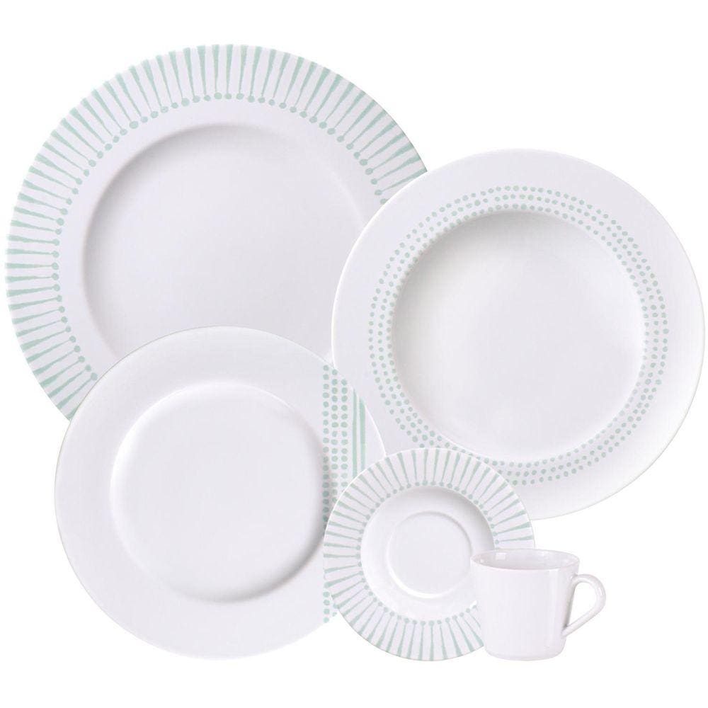 Aparelho De Jantar Tramontina Porcelana Monocroma 20 Pç