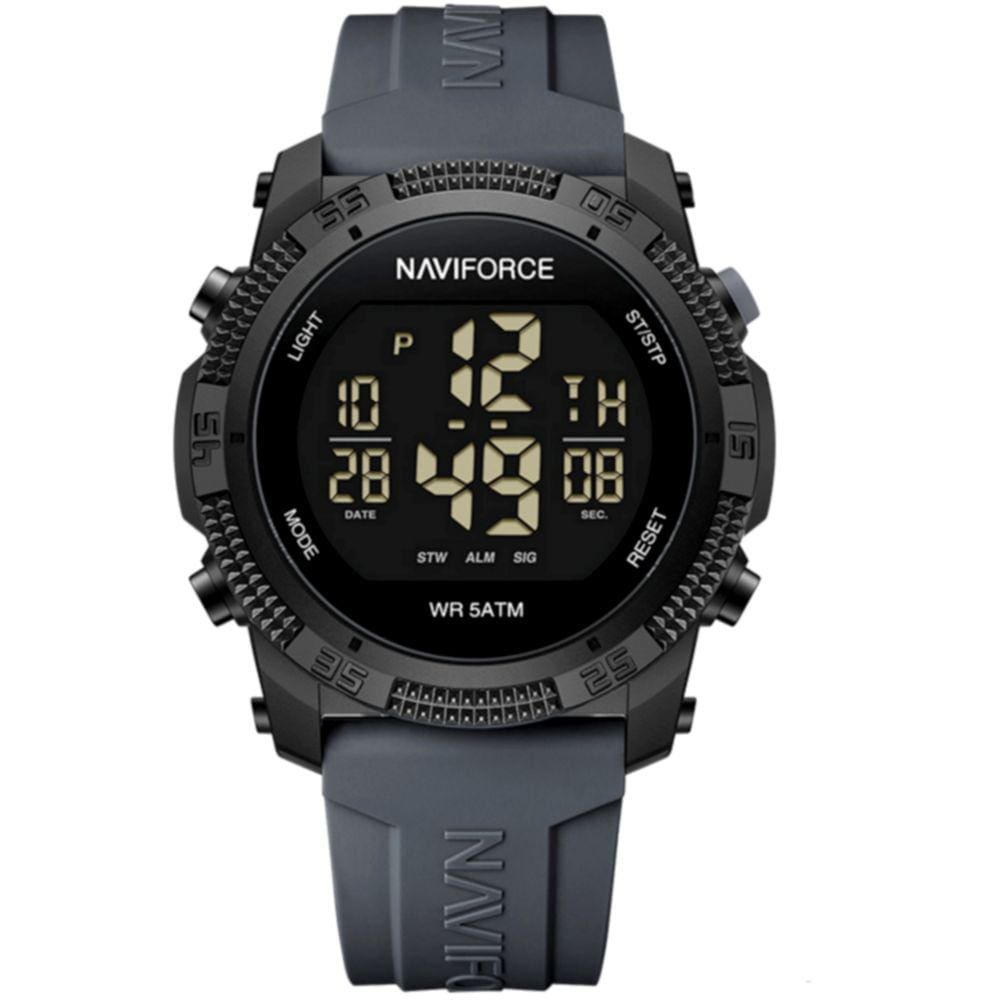 Relógio Esportivo Digital Impermeável Pulseira de Silicone Casual