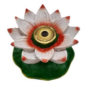 Incensário Cascata Flor de Lotus - Vermelho