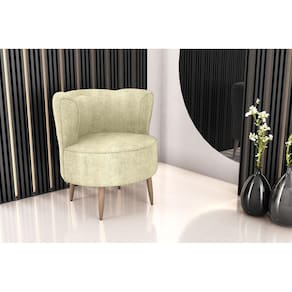 Poltrona Decorativa Savana Boucle Bege F492 - Matrix