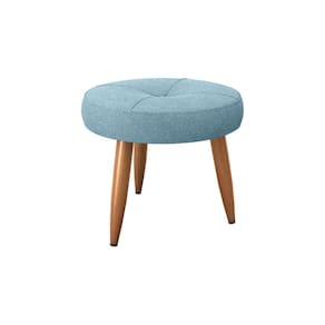Puff Decorativo Havana Boucle Azul F495 - Matrix
