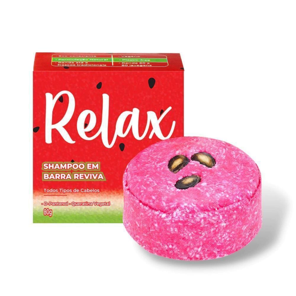 Shampoo Em Barra Reviva Melancia 80G