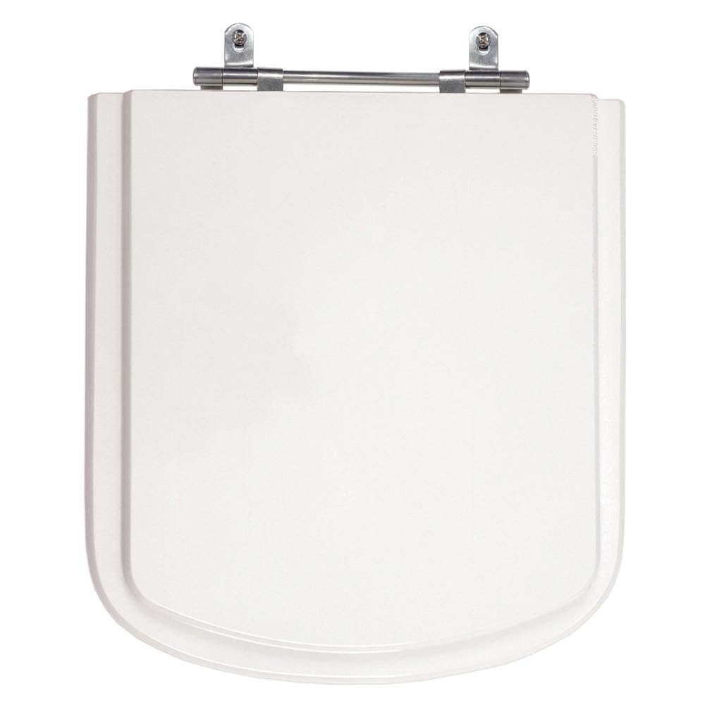 Assento Laqueado Axis Branco Tampa Vaso Deca Em Mdf Branco