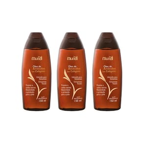Oleo Corporal Muriel 150Ml Amendoas Com Colageno - Kit C/3Un