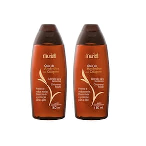 Oleo Corporal Muriel 150Ml Amendoas Com Colageno - Kit C/2Un