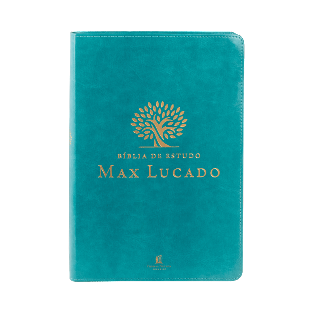 Bíblia de estudo Max Lucado - capa verde