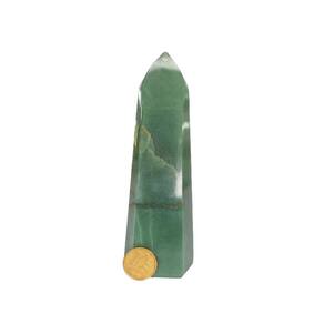 Ponta Quartzo Verde Pedra Natural Gerador Médio 12cm 270g
