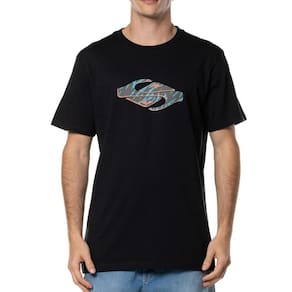 Camiseta Quiksilver Surf Safari WT24 Masculina Preto