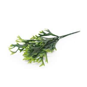 Folha Artificial Chifre De Veado com Powder para Sala Verde 35 cm F04 - D`Rossi
