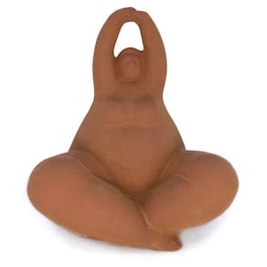 Enfeite Decorativo Yoga Terra em Cerâmica para Sala 16,8 cm F04 - D`Rossi