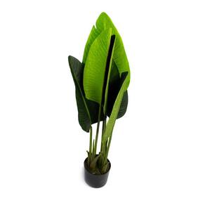 Planta Artificial Bananeira de Jardim com Pote X6 Verde 66 cm F04 - D`Rossi