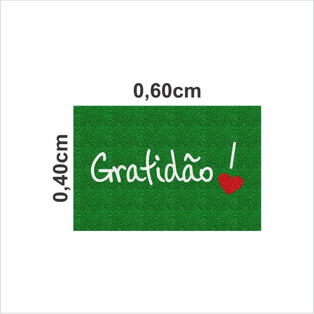 Tapete Capacho Gratidão.