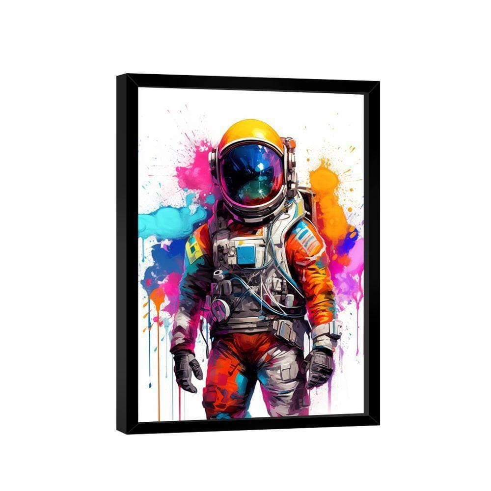 Quadro Astronauta Grafite Colors -- Br Artes