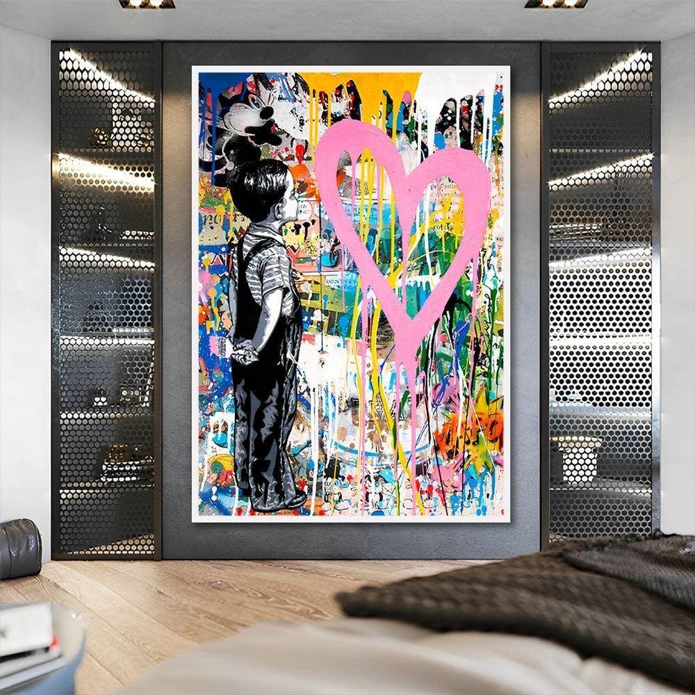 Quadro Amor E Paz -- Br Artes