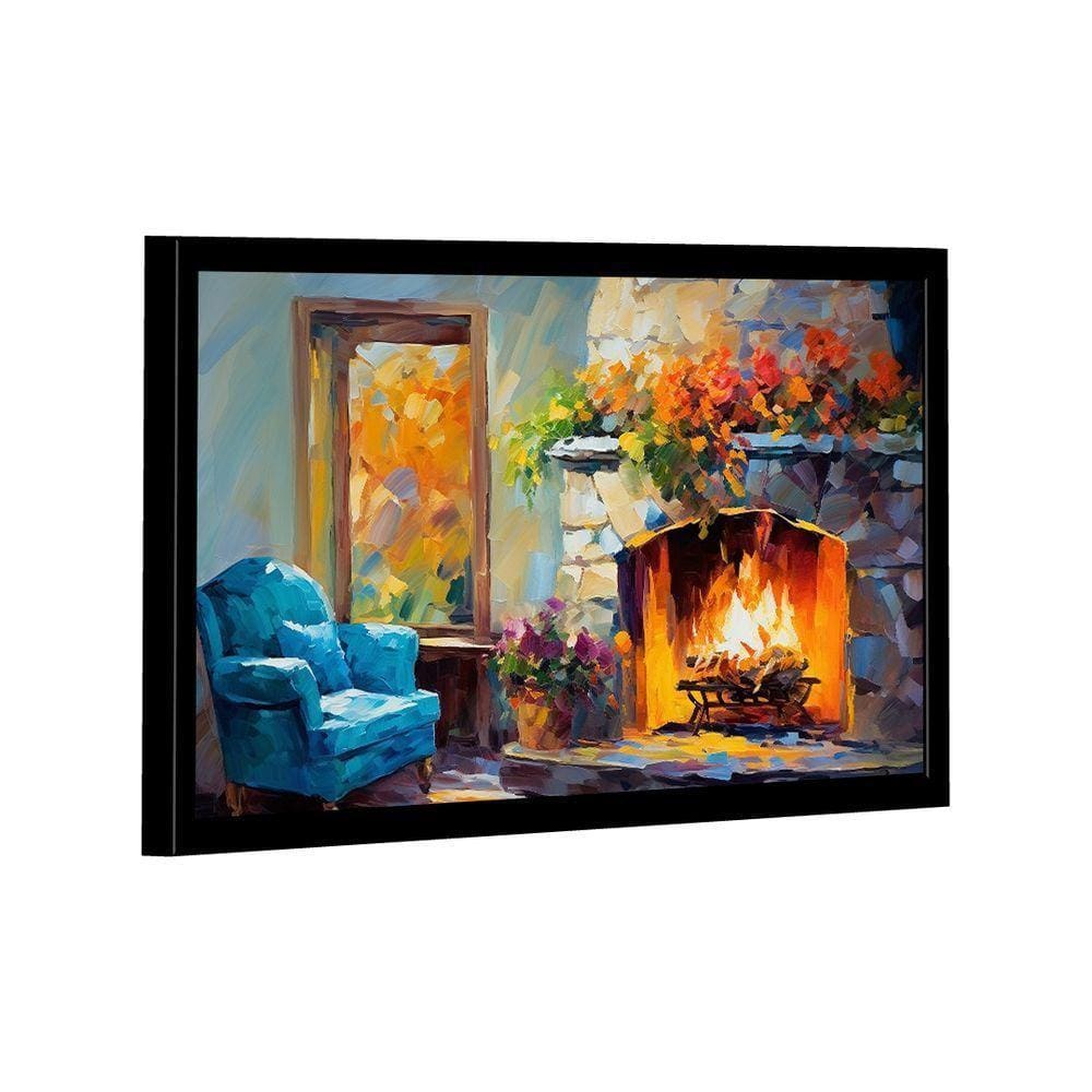 Quadro Arte Da Lareira -- Br Artes