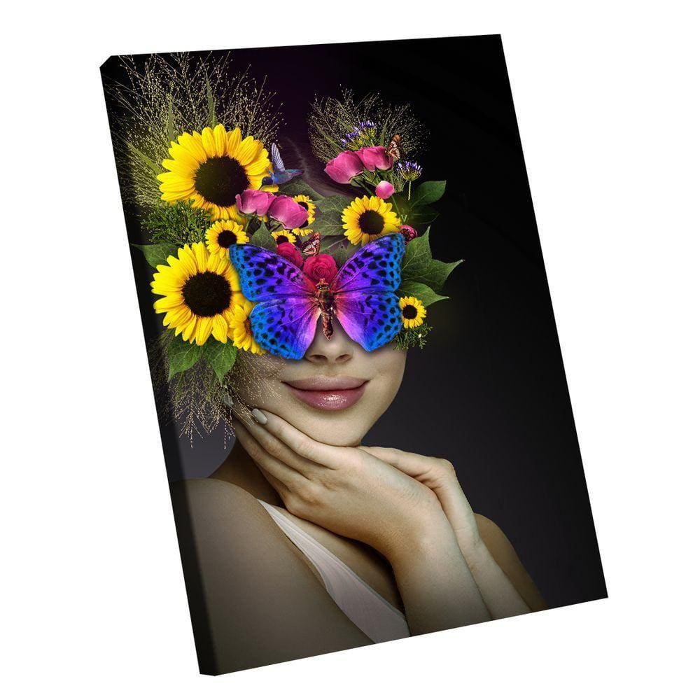 Quadro Mulher Floral -- Br Artes