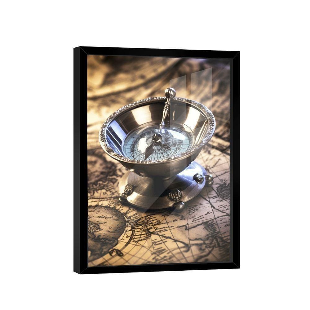 Quadro Bússola Decorativa -- Br Artes