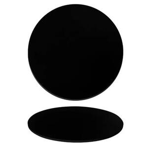 Tampo Em Mdf 18mm Redondo 100 Cm - Laqueada Cor Preto
