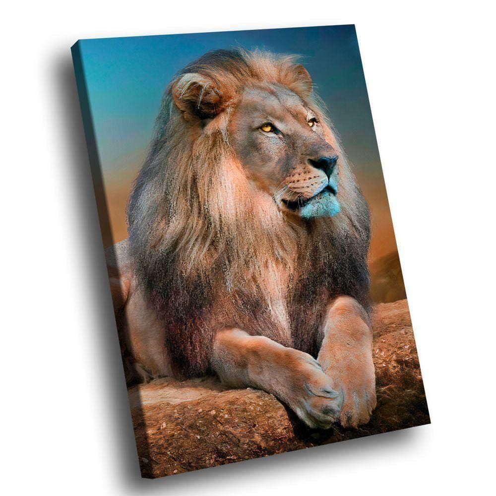 Quadro Leão Distraído -- Br Artes