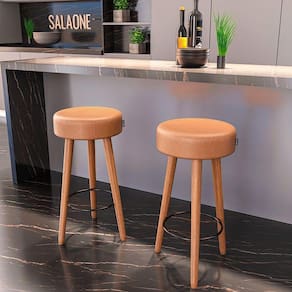 Kit 2 Banquetas Londres Cor Amarula - Speciale Home Amarula
