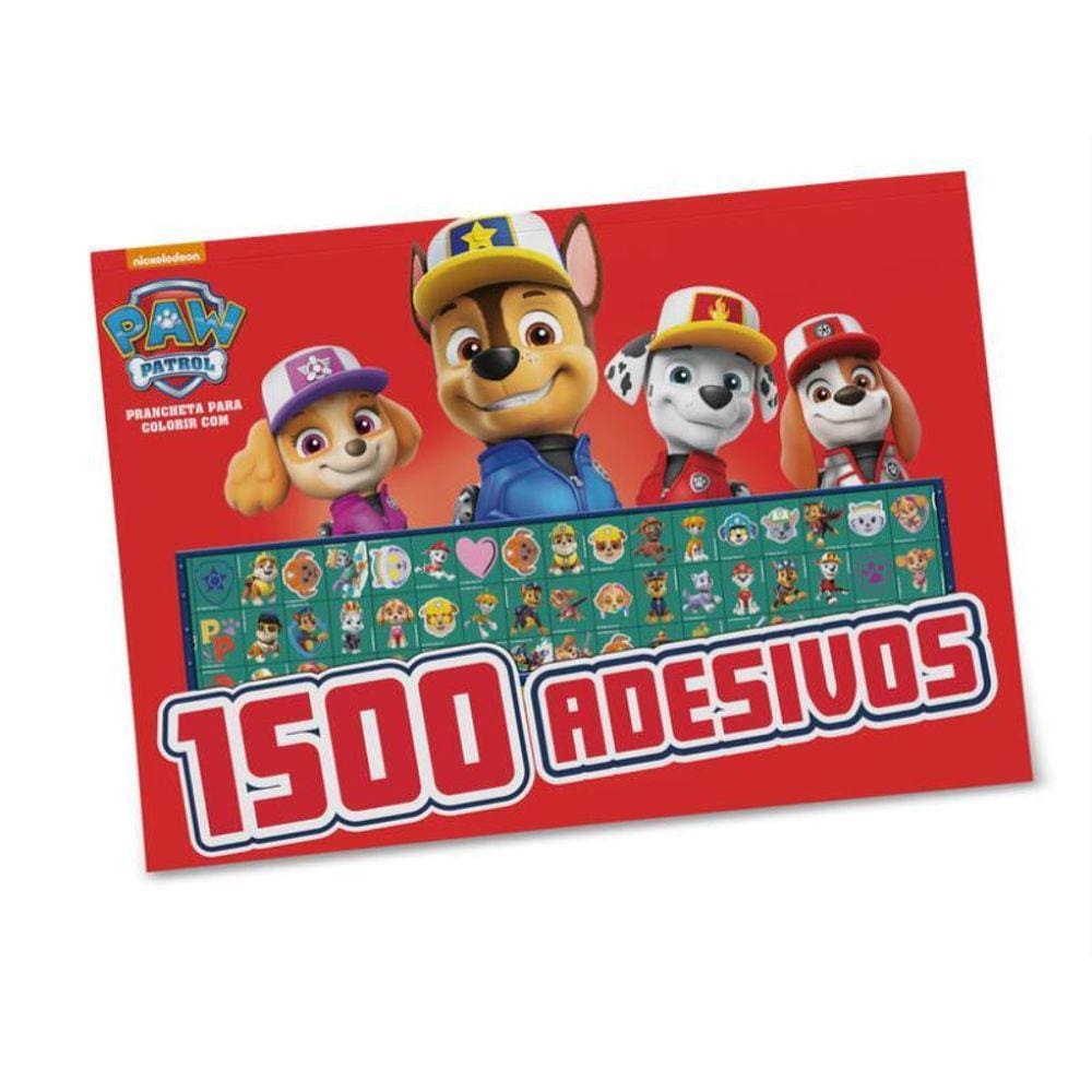 Patrulha Canina Prancheta Para Colorir Com 1500 Adesivos