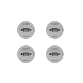 Soquete Adaptador Taschibra P/ Lâmpada Tubo Ho R17d/g13 Kit 4 Peças