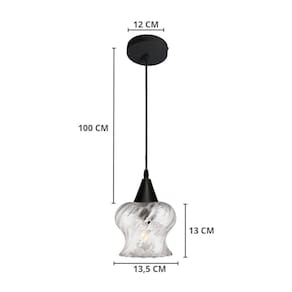 Lustre Pendente Taschibra Aisha Rigato E27 Transparente Bivolt Branco