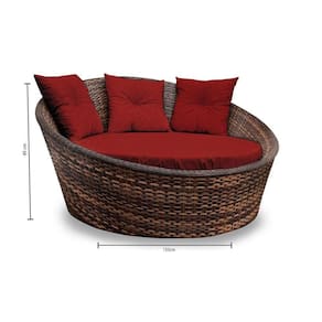 Chaise Orbit Em Duna Vermelho
