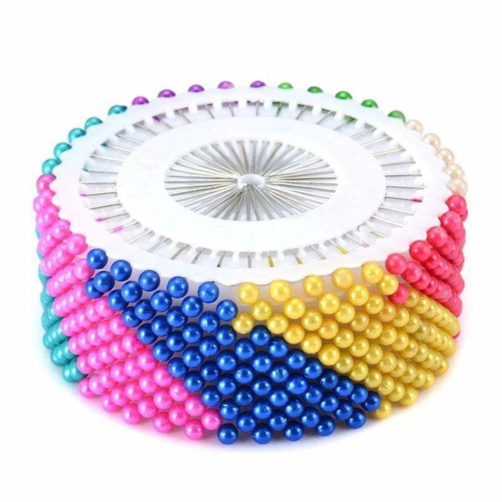 Kit Alfinete Para Costura 480 Unidades Cabeça Colorida