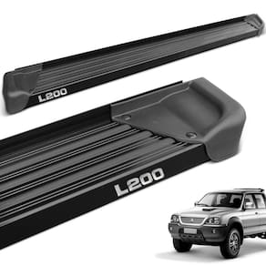 Estribo Lateral L200 Sport Outdoor 2005 a 2012 Aluminio Preto A3