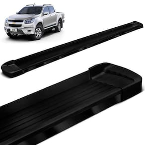 Estribo Lateral S10 2012 a 2021 Aluminio Preto Bepo