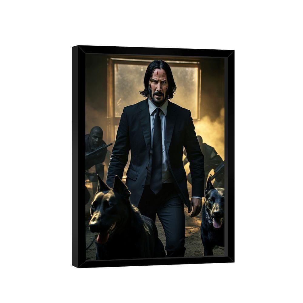 Quadro John Wick Dogs -- Br Artes