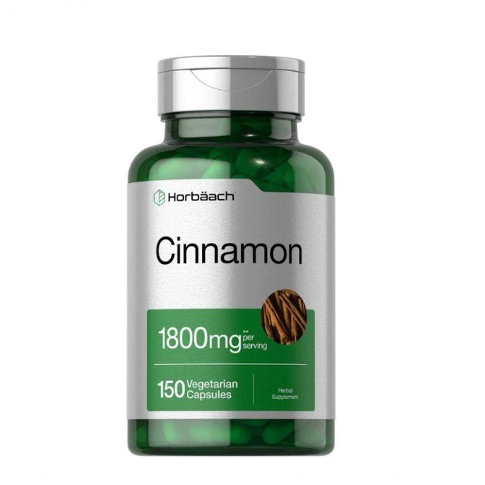Cinnamon, Canela 1800mg, 150 Cápsulas, Horbaach