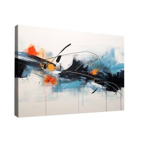 Quadro Abstrato Tinta Escorrendo -- Br Artes