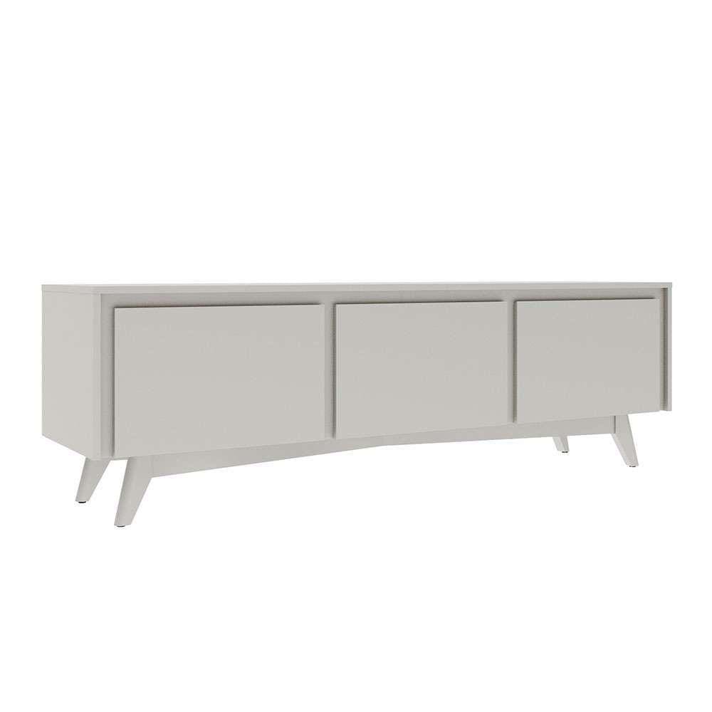 rack para tv até 50 polegadas emma 2 pt 1 gv branco 160 cm