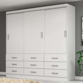 guarda-roupa casal isabela 3 pt 9 gv branco
