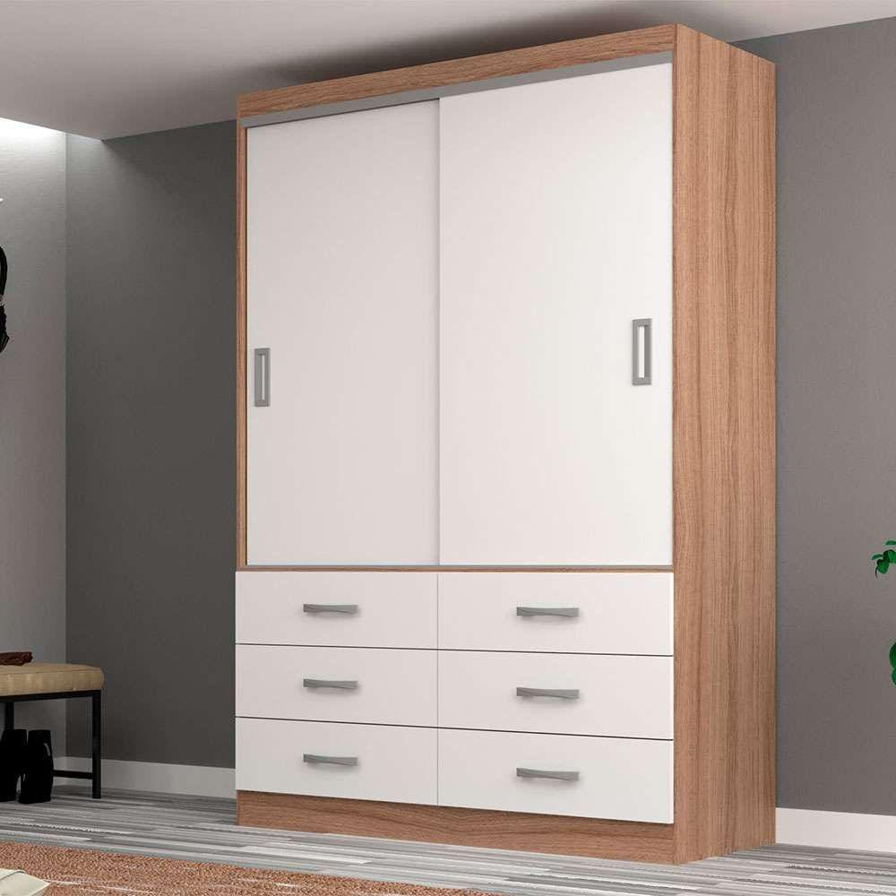 guarda-roupa solteiro veneza 2 pt 6 gv demolição e branco
