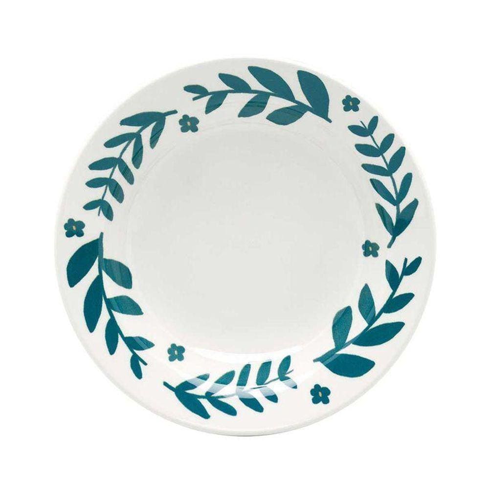 Jogo De 6 Pratos Fundos 21,5 Cm Donna Florido