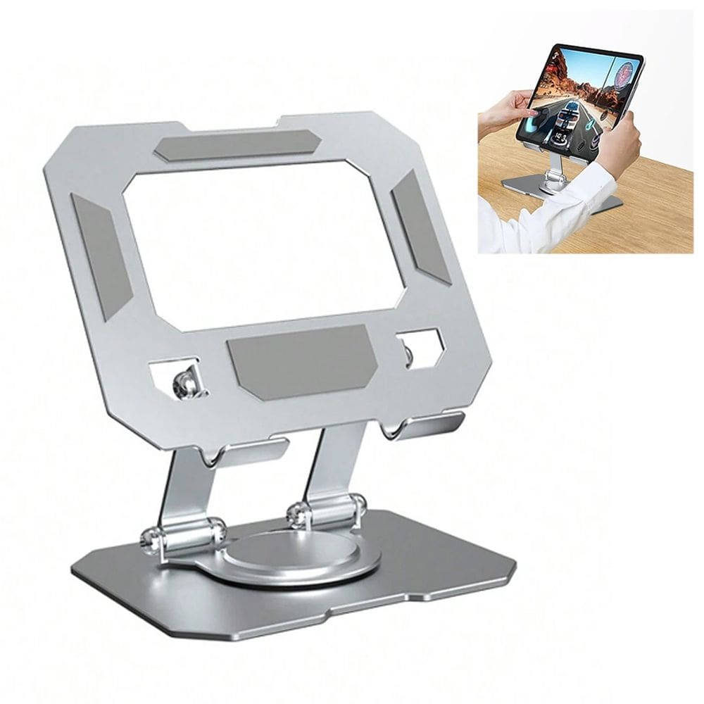 Suporte Mesa Notebook Tablet Celular Aço Carbono 360 Graus Ajustavel Dobravel Resistente Antiderrapante
