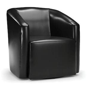 Poltrona Stella Max Corano Preto Base Giratória - D`Rossi